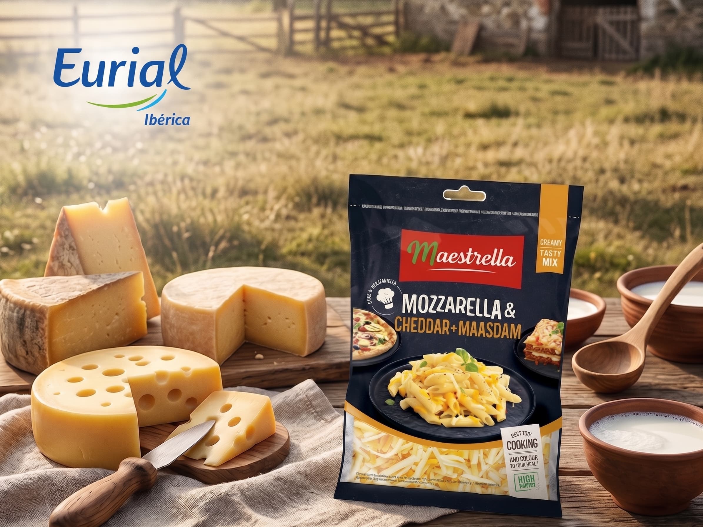 paquete de queso cheddar